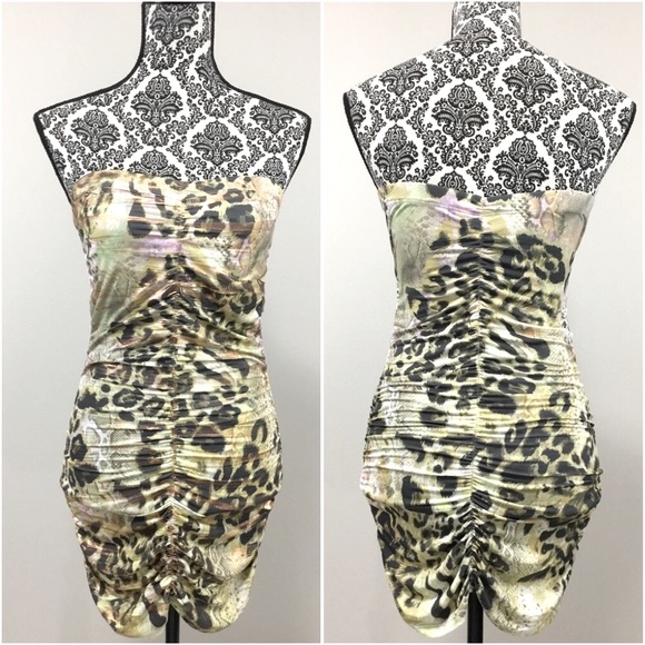 Daytrip Snakeskin & Cheetah Tube Top/Dress M - Picture 2 of 8